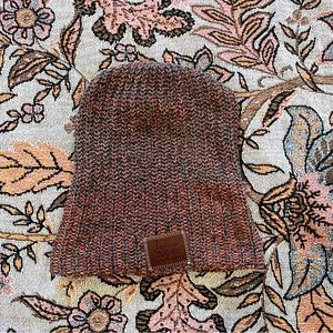 Love your melon. Red and blue long beanie